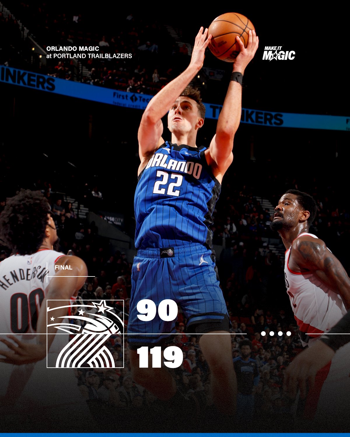 开拓者客场不敌魔术，连败难掩霸气