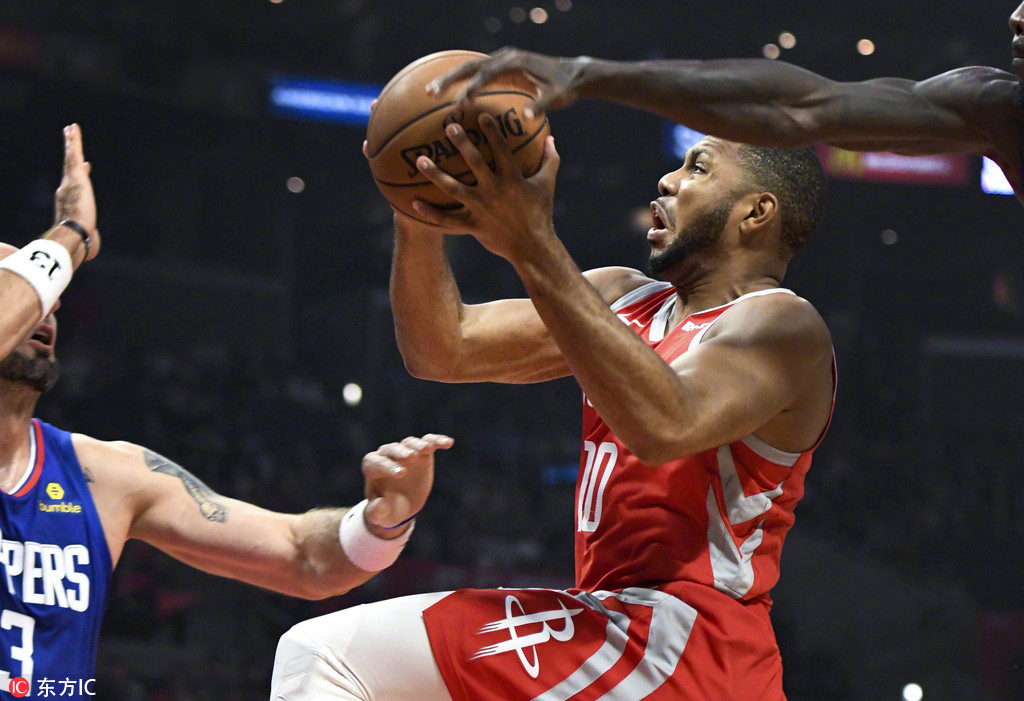 火箭大胜快船，保罗20+12